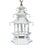 Vintage Chinese Blue and White Pagoda Chandelier With Railings, Steps, and Bell. For Sale - Image 4 of 11
