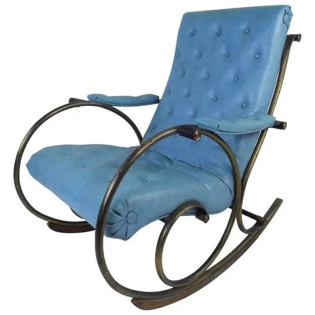 Mid-Century Modern Sculptural Rocking Chair by Lee Woodard For Sale - Image 11 of 11