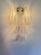 2020s Contemporary Diamanted Transparent “Selle-Petali ” Murano Glass Wall Sconce in Mazzega Style-Set of Two For Sale - Image 5 of 6