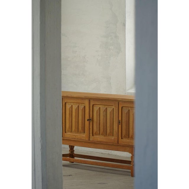 Mid-Century Modern Sideboard in Oak, 1950s For Sale - Image 13 of 17