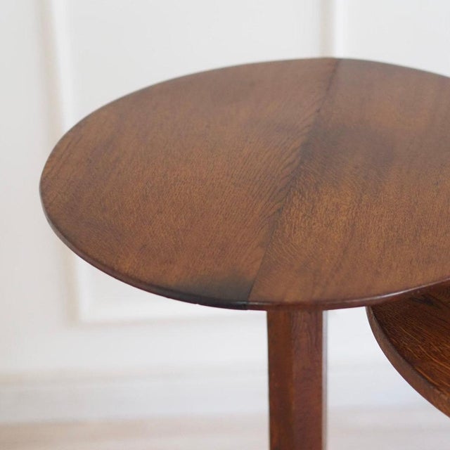 Antique Pedestal Side Table with Curved Legs, 1900s For Sale - Image 6 of 13