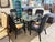 McGuire Mid 20th Century McGuire Bamboo Table With 6 Coordinating, Pencil Reed Designer Chairs For Sale - Image 4 of 12
