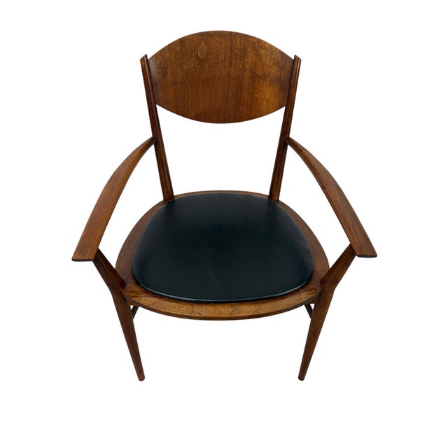 Lane Furniture Mid-Century Modern Lane Delineator Paul McCobb Walnut Dining Chairs - Set of 4 For Sale - Image 4 of 9