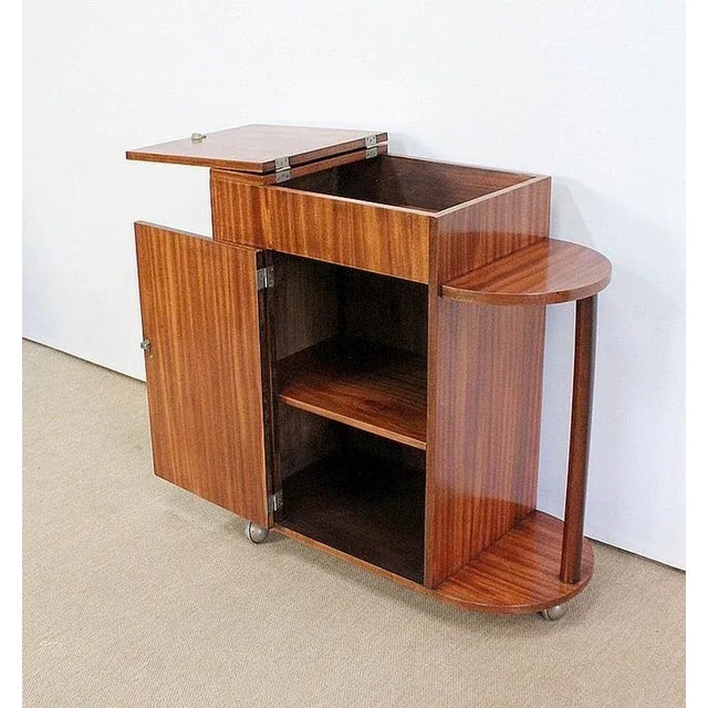 Mahogany Veneer Bar Cabinet, 1950s For Sale - Image 4 of 18