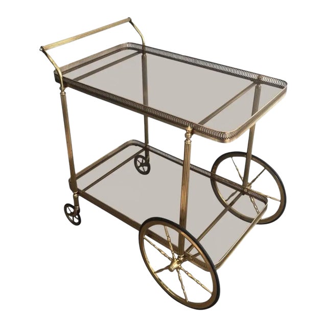Neoclassical Brass Trolley, French Circa 1940 For Sale