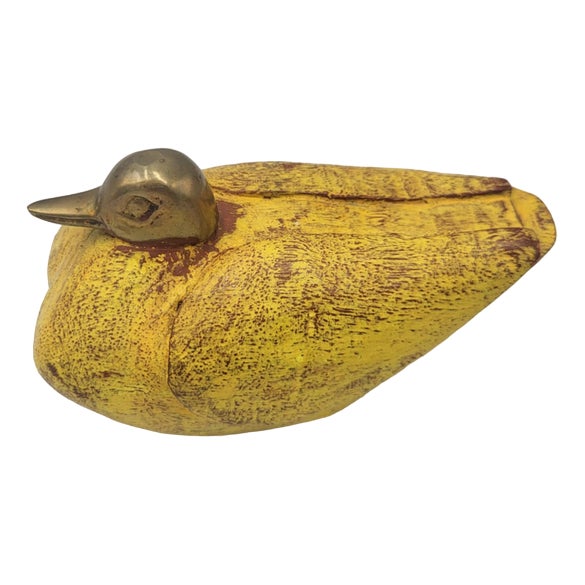 Vintage Wooden Duck, 1970s For Sale