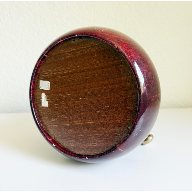 Aldo Tura Oxblood Lacquered Goat Skin Ice Bucket, Italy, 1960s For Sale - Image 16 of 16