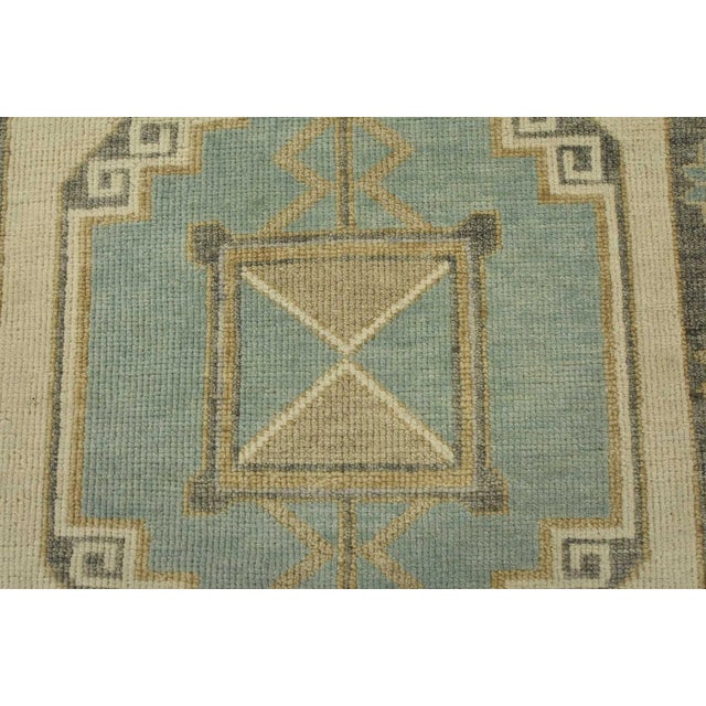 Anatolia Runner 2’11” X 14’2” Ivory Wool Tribal Hand-Knotted Oriental Rug For Sale - Image 9 of 12