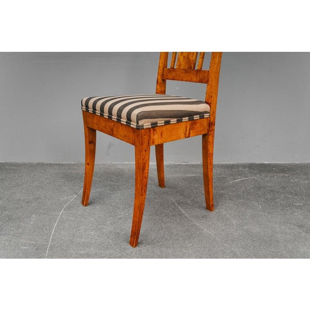 19th Century Biedermeier Chairs in Birch, Set of 6 For Sale - Image 18 of 18