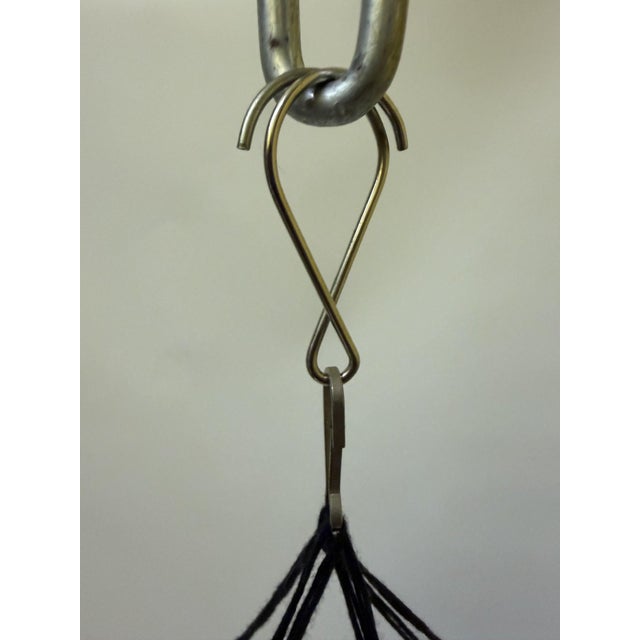 Black Postmodern Brutalist Beaded Mobile Chandelier - 18" Artisan Crystal & Glass Suncatcher For Sale - Image 8 of 13