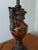 1990s Tuscan Marbled Amber & Bronze Scroll Table Lamp — Old World Revival For Sale In Buffalo - Image 6 of 17