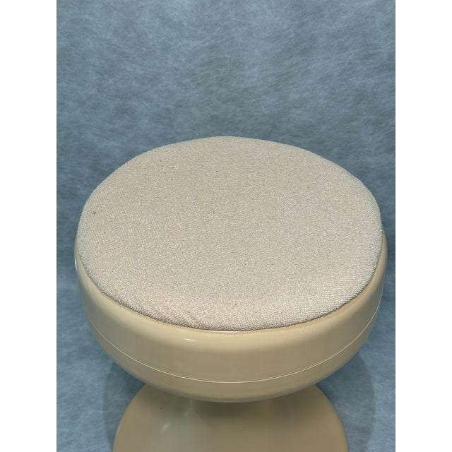 Plastic Vintage Space Age Stool with Foam Seat, 1970s For Sale - Image 7 of 8