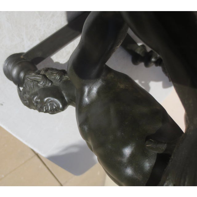 Grand Tour Bronze Satyr Tripod Table For Sale - Image 10 of 15
