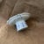 Late 20th Century Late 20th-Century Blue and White Porcelain Footed Dish - Set of 2 For Sale - Image 5 of 6