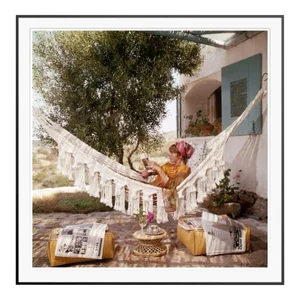 Bettina Graziani 1964 by Slim Aarons Framed C-Print