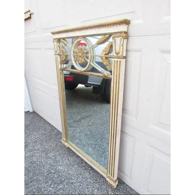 Neoclassical Style Italian Painted Mirror For Sale - Image 9 of 9
