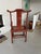 Red Chair in Ming Chinese style with High Backrest and Red Lacquer For Sale - Image 8 of 18