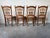 Vintage Italian Country French Provincial Wheat Sheaf Back Dining Chairs – Set of 6 For Sale - Image 4 of 12