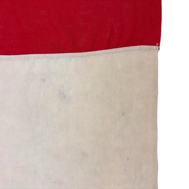 Mid 20th Century Large Vintage Cotton Nautical Signal Flag For Sale - Image 5 of 6