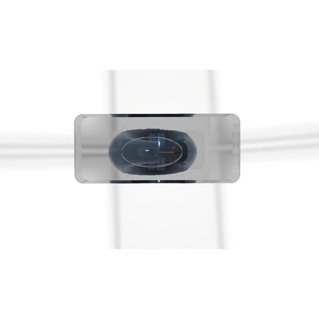 Metal Ebe Lunar Blue Console Table from Eje-Design For Sale - Image 7 of 10