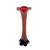 Red Murano Glass Flower Vase, Italy, 1960s For Sale - Image 7 of 7