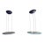 1993 Aurora Blue Pendant Lights by Perry King & Santiago Miranda for Arteluce - a Pair For Sale