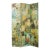 Vintage Decoupage Wood Room Divider Screen For Sale
