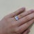 Contemporary Kai Fortune Aquamarine Rainbow Moonstone Diamond Toi Et Moi Ring in 14k Solid Gold, size 4.5 For Sale - Image 3 of 7