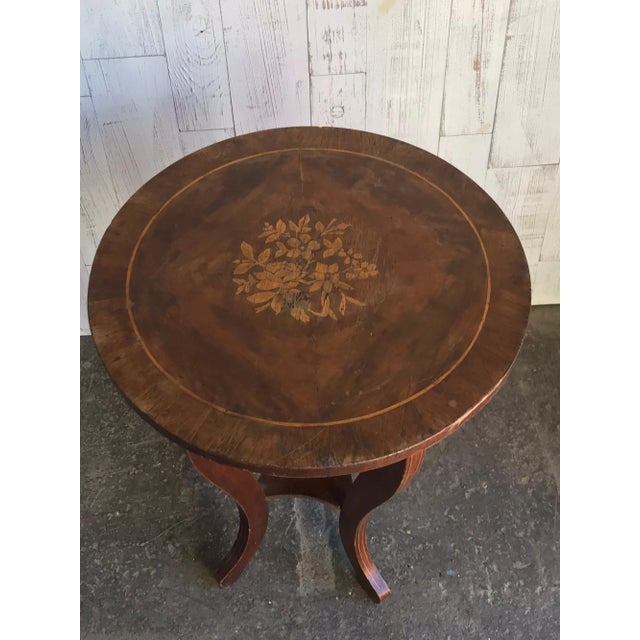 Wood Baroque Style Side Table, 1890s For Sale - Image 7 of 8