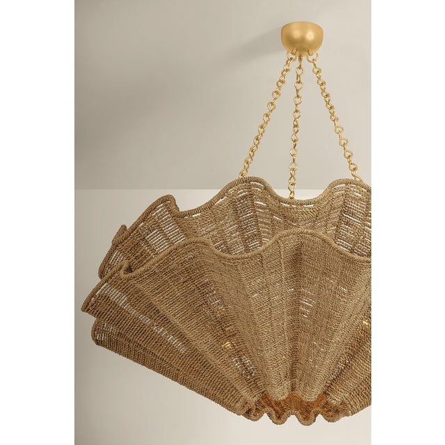Hudson Valley Lighting Hayworth 44 in. 8 Light Chandelier in Vintage Gold Leaf Finish For Sale In New York - Image 6 of 8