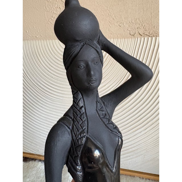 Vintage Dona Rosa of Oaxaca Barro Negro Signed Statue For Sale - Image 4 of 12