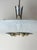 Metal Mid-Century Brass and Textured Glass Pendant, 1950s For Sale - Image 7 of 16