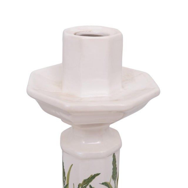 Ceramic Ceramics Candlesticks and Jardiniere by Bassano, Italy, 1970s, Set of 3 For Sale - Image 7 of 14