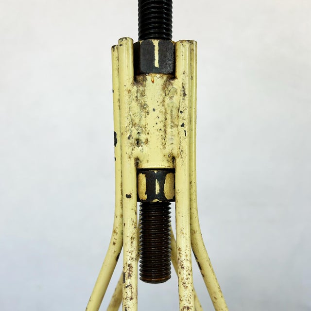 Metal Wire Frame Adjustable Stool, 1960s For Sale - Image 7 of 9