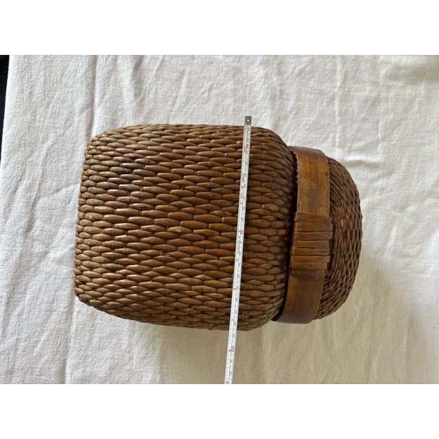 Antique Chinese Fishing Basket For Sale - Image 9 of 10