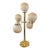 Vintage Five-Globe Brass Sculptural Table Lamp For Sale