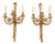 Louis XVI Style Gilded Bronze Wall Lights, France, 1950s, Set of 2 For Sale