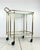 Mid 20th Century Vintage Art Deco Brass Bar Cart For Sale - Image 5 of 12