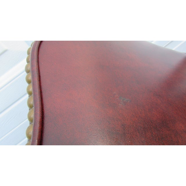 Wood 1980s Pair Hancock Moore Leather Side Club Office Chairs Mahogany For Sale - Image 7 of 10