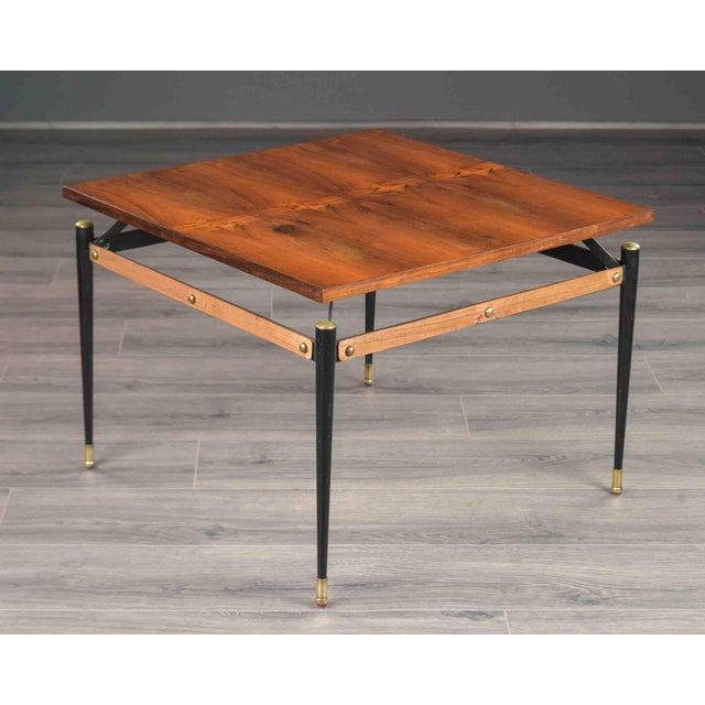 Mid-Century Italian Rosewood Cocktail Table For Sale - Image 9 of 10