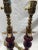 1990s 1990s Burgundy Kelly Petersen Wildwood Designs Buffet Table Lamps - a Pair For Sale - Image 5 of 9