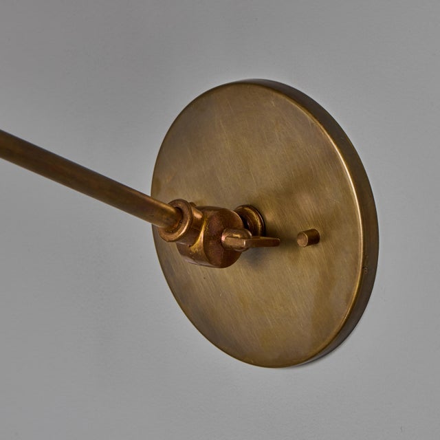 1960s Large Red and Grey Diabolo Articulating Wall Lamp Attributed to Pierre Guariche For Sale - Image 17 of 18