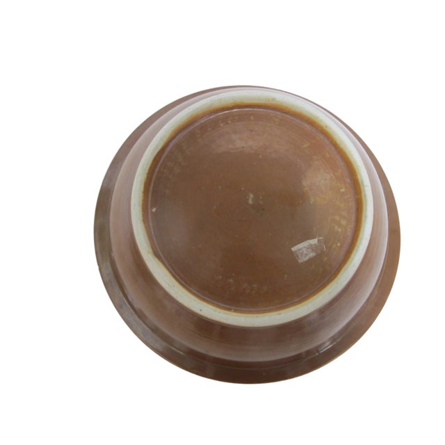 19th Century Chinese Qing Dynasty Batavia Blue & White Sweet Pea Geometric Porcelain Bowl For Sale - Image 5 of 6