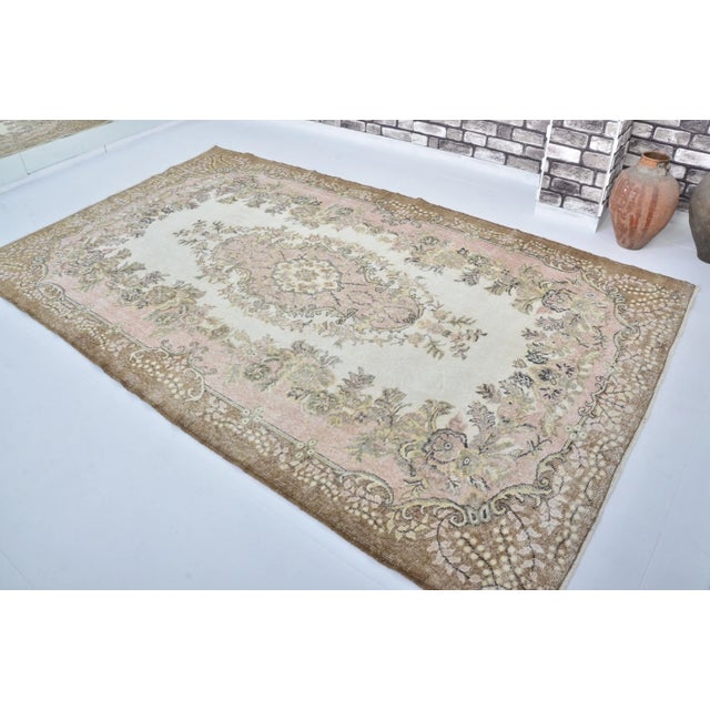 1960s Handmade wool and cotton rug in Turkish Anatolian Carpet, Vintage Area Rug, Turkish Vintage Anatolian Rug, Handmade...