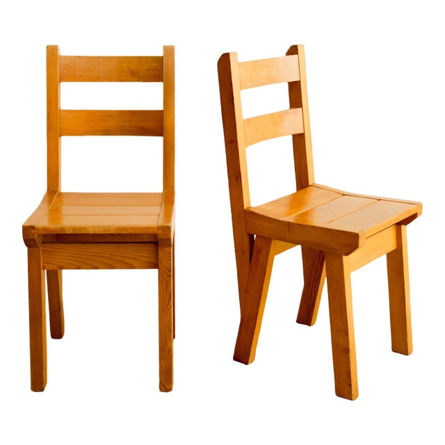 Vintage Constructivist Dining Side Chairs- a Pair For Sale