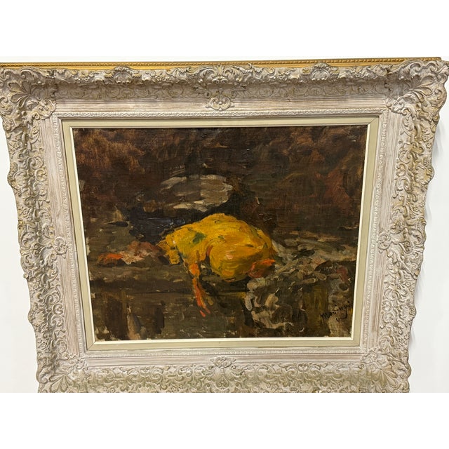 Odon Morinyi (Hungarian, 1877-1958), Impressionist Still Life With Duck, 1942 For Sale In Providence - Image 6 of 13