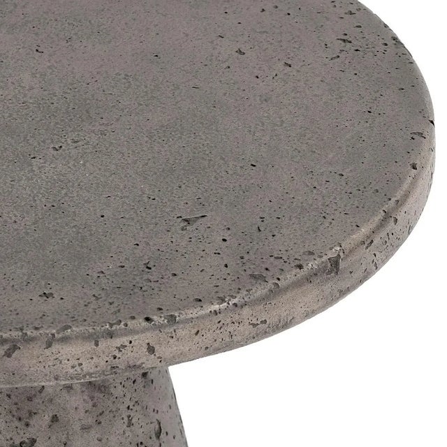 Outdoor Indoor Grey Cement Side Table Chairish
