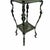 Late 20th Century Vintage Figural Leg Verdigris Two Tier Plant Stand For Sale - Image 5 of 6