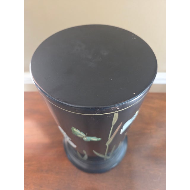 Mid 20th Century Vintage Black Pedestal Stand Plinth For Sale - Image 5 of 7