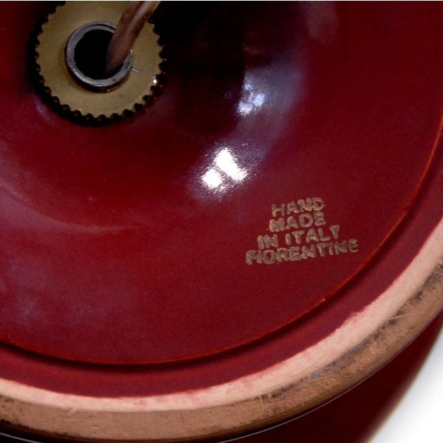 Ceramic Italian Ceramic Fiorentine Table Lamp, 1960s For Sale - Image 7 of 8